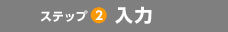 ステップ2 入力