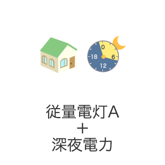 従量電灯A+深夜電力