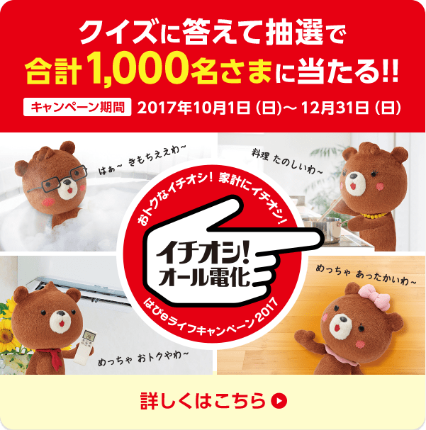 イチオシ！オール電化キャンペーン