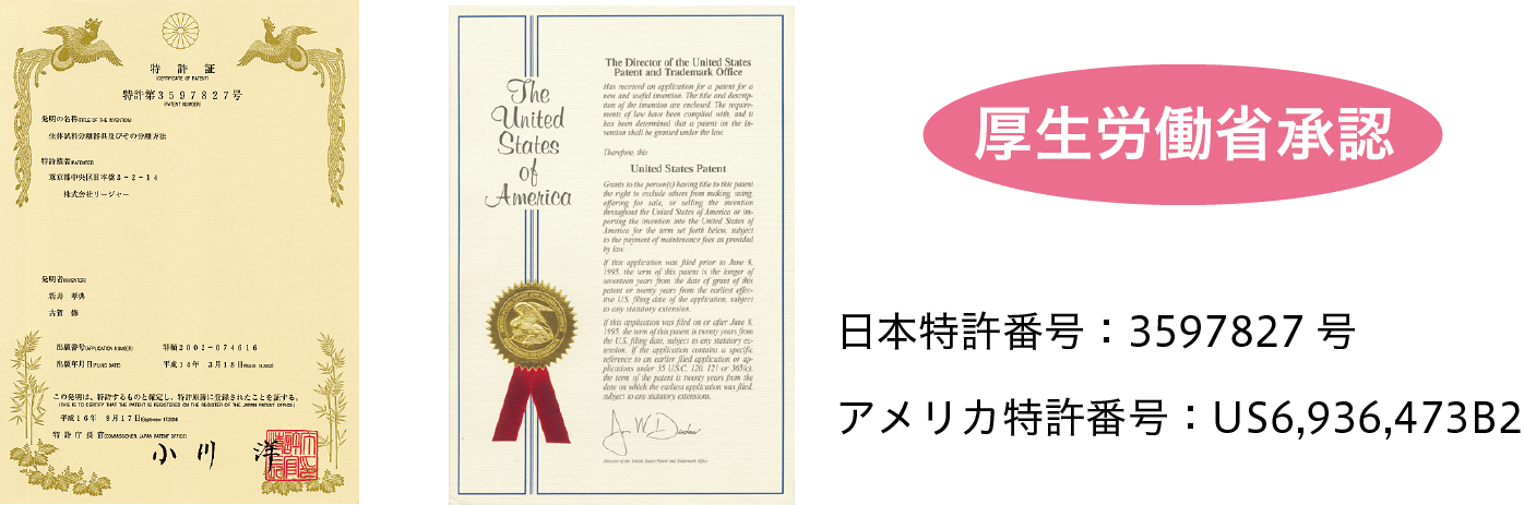 検査器具は信頼の特許技術