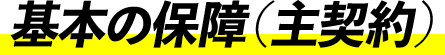 基本の保障（主契約）