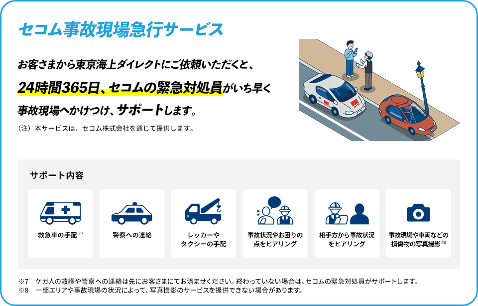 セコム事故現場急行サービス