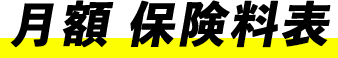 月額保険料表