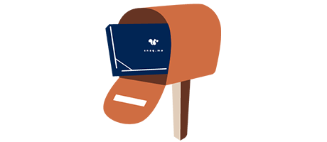 ポストにお届け