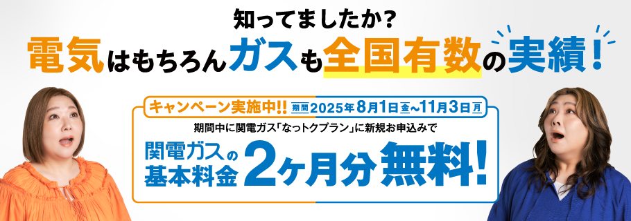 「２０２５年夏季電気・ガスキャンペーン」実施中！