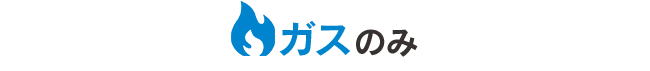 ガスのみ