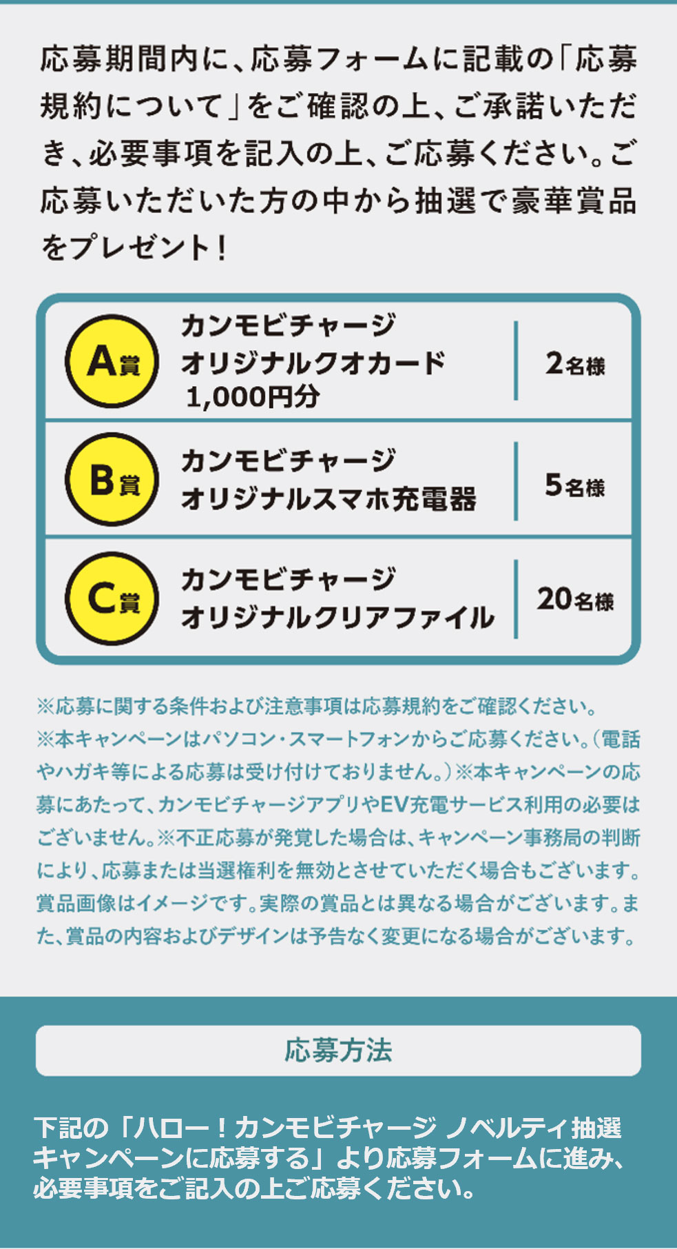 ノベルティ抽選キャンペーン